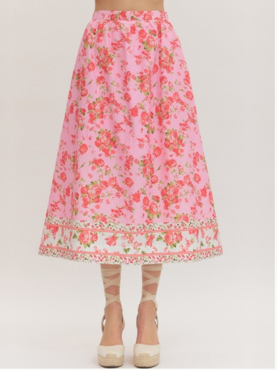 entro Dresses & Skirts - NWT Entro Alma Floral Print Midi Skirt